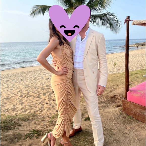 Norma Kamali Diana Gown Nude XS - Picture 2 of 5